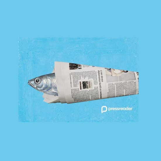Fisk pakket i avispapir