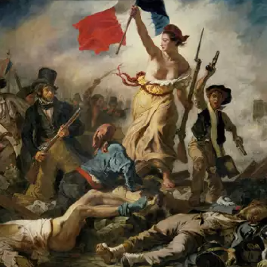 Eugène Delacroix: La Liberté guidant le peuple. Louvre (1830)