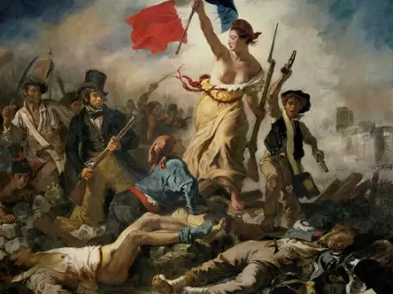 Eugène Delacroix: La Liberté guidant le peuple. Louvre (1830)