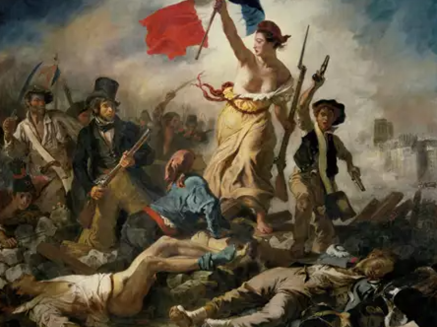 Eugène Delacroix: La Liberté guidant le peuple. Louvre (1830)