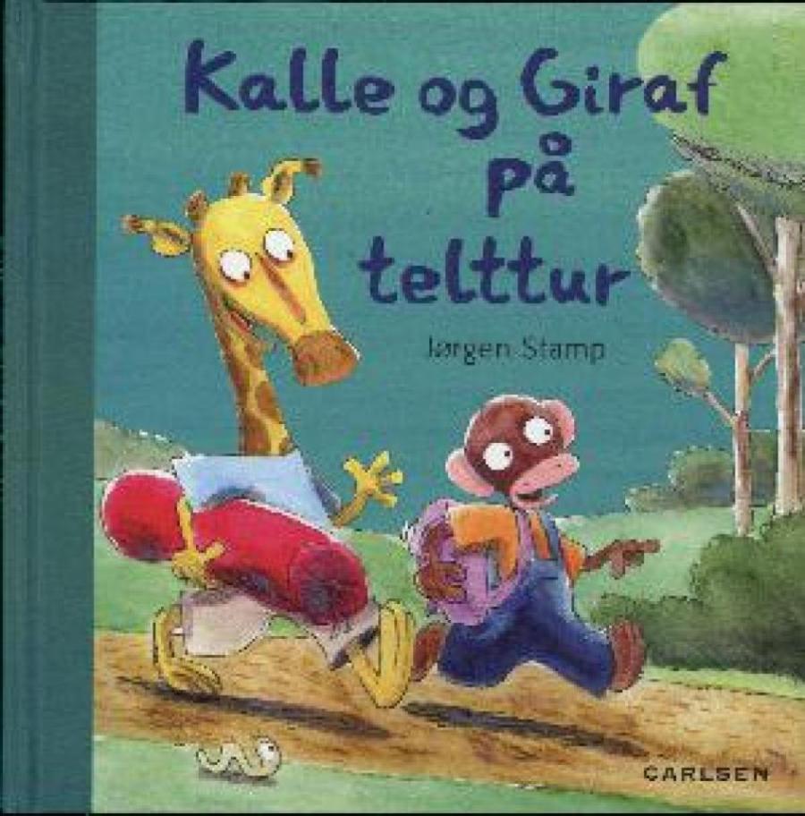 Forside af bogen Kalle og Giraf på telttur