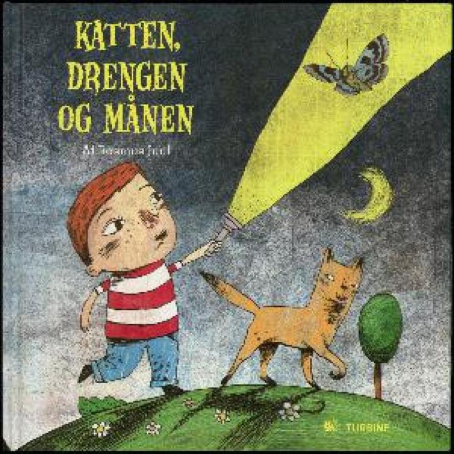 Forside af bogen Katten, drengen og månen