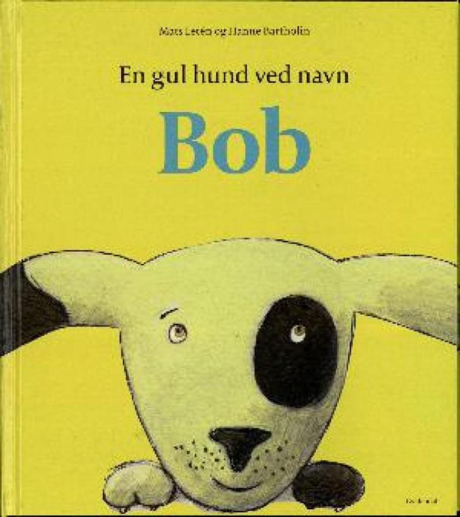 Forside af bogen: En gul hund ved navn Bob
